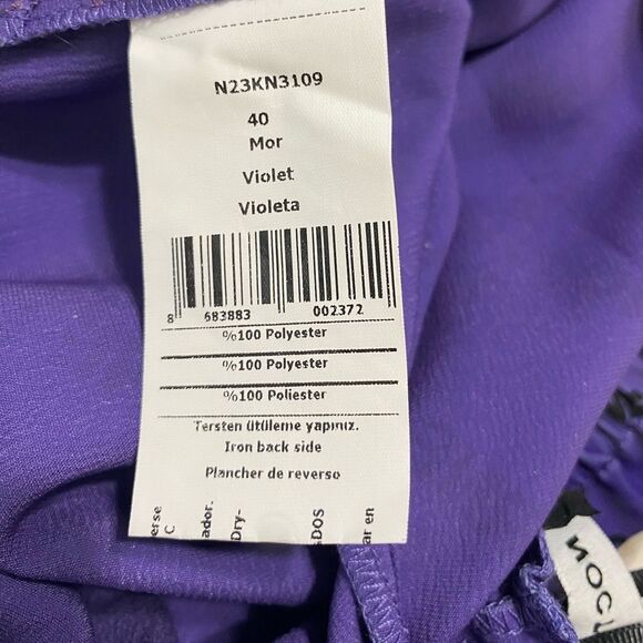 NOCTURNE Pants NEW with TAGS Designer Purple Size EU 40 US Large - Picture 11 of 14